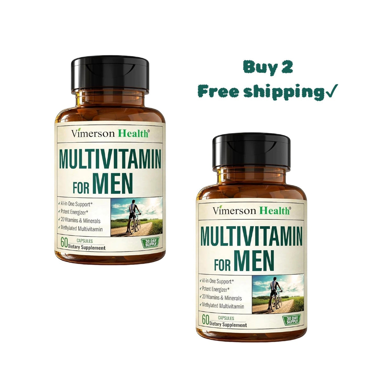 Multivitamin for Men& Multiminerals Capsules with Vitamin B12, A, D, C, Zinc, Magnesiu