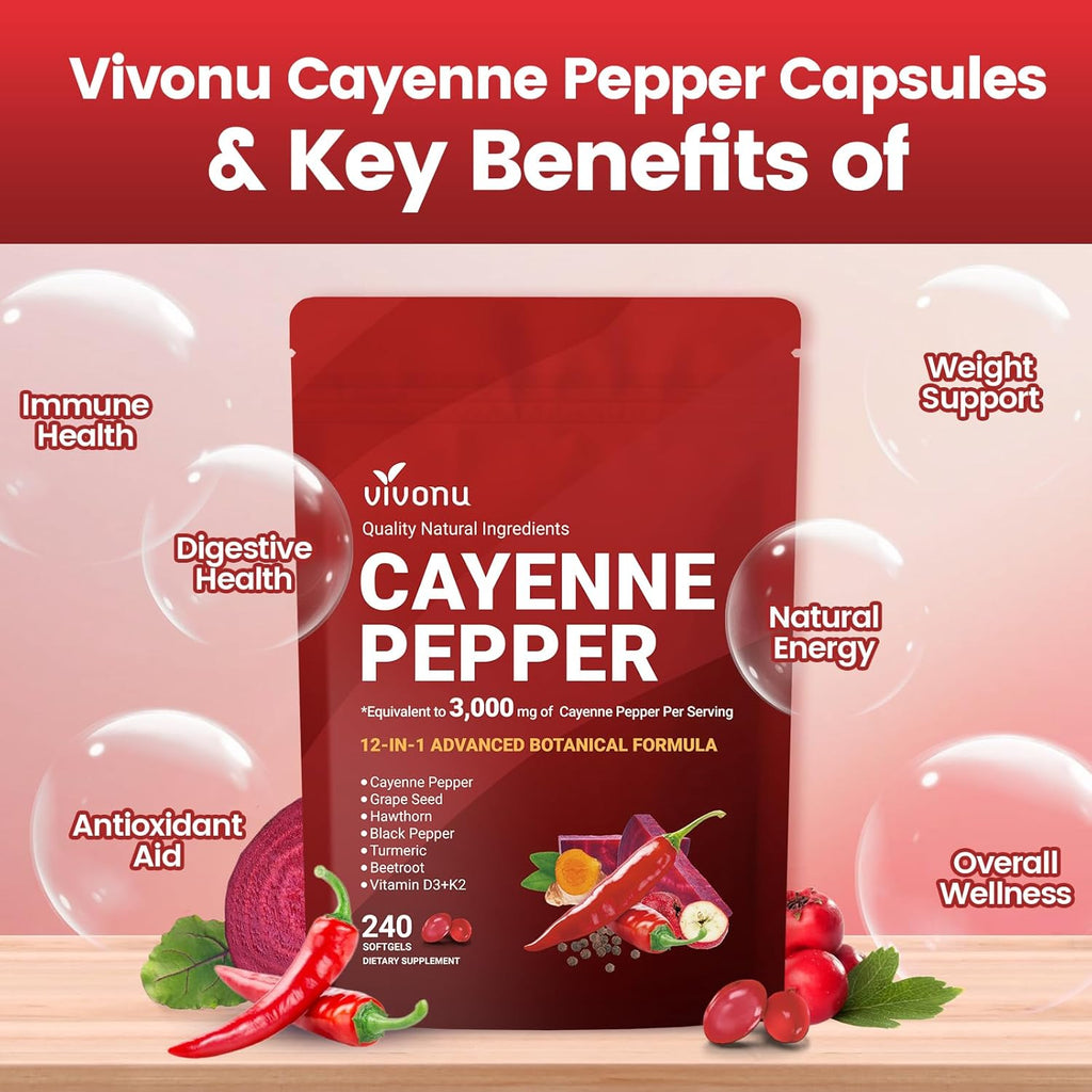 Cayenne Pepper Softgels Supplement
