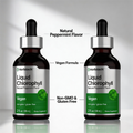 Liquid Chlorophyll Drops 2 oz Vegan, Non-GMO, and Gluten Free Formula | Natural Peppermint Flavor