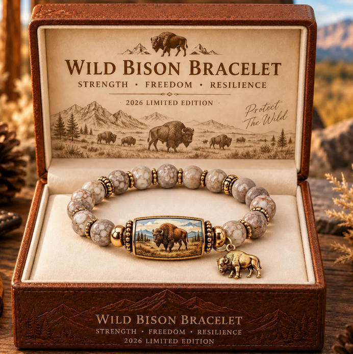 Wild Bison Beaded Bracelet – Buffalo Strength Collection