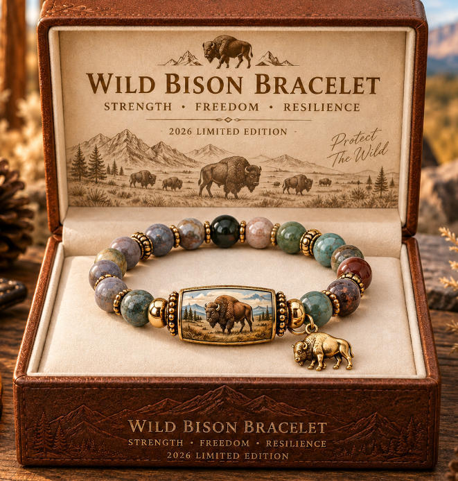 Wild Bison Beaded Bracelet – Buffalo Strength Collection