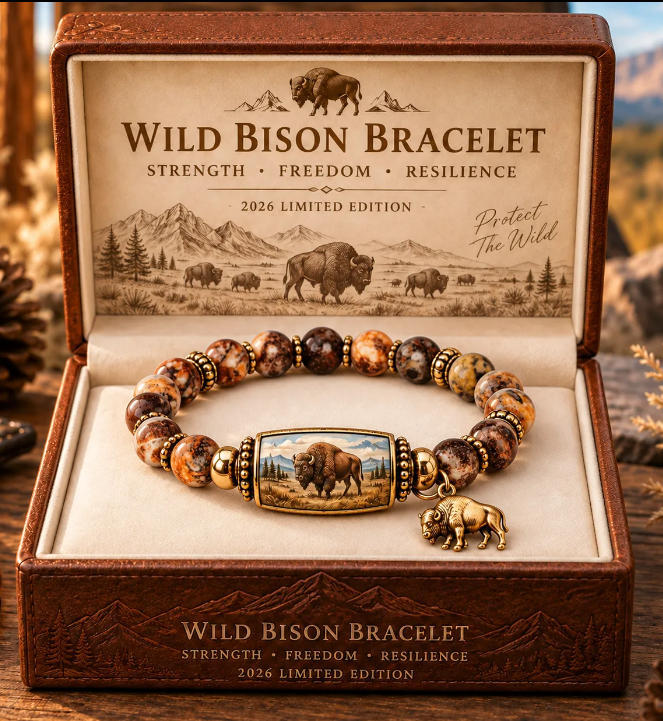 Wild Bison Beaded Bracelet – Buffalo Strength Collection