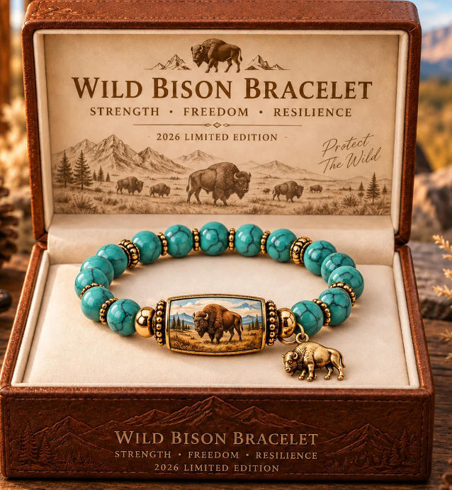 Wild Bison Beaded Bracelet – Buffalo Strength Collection